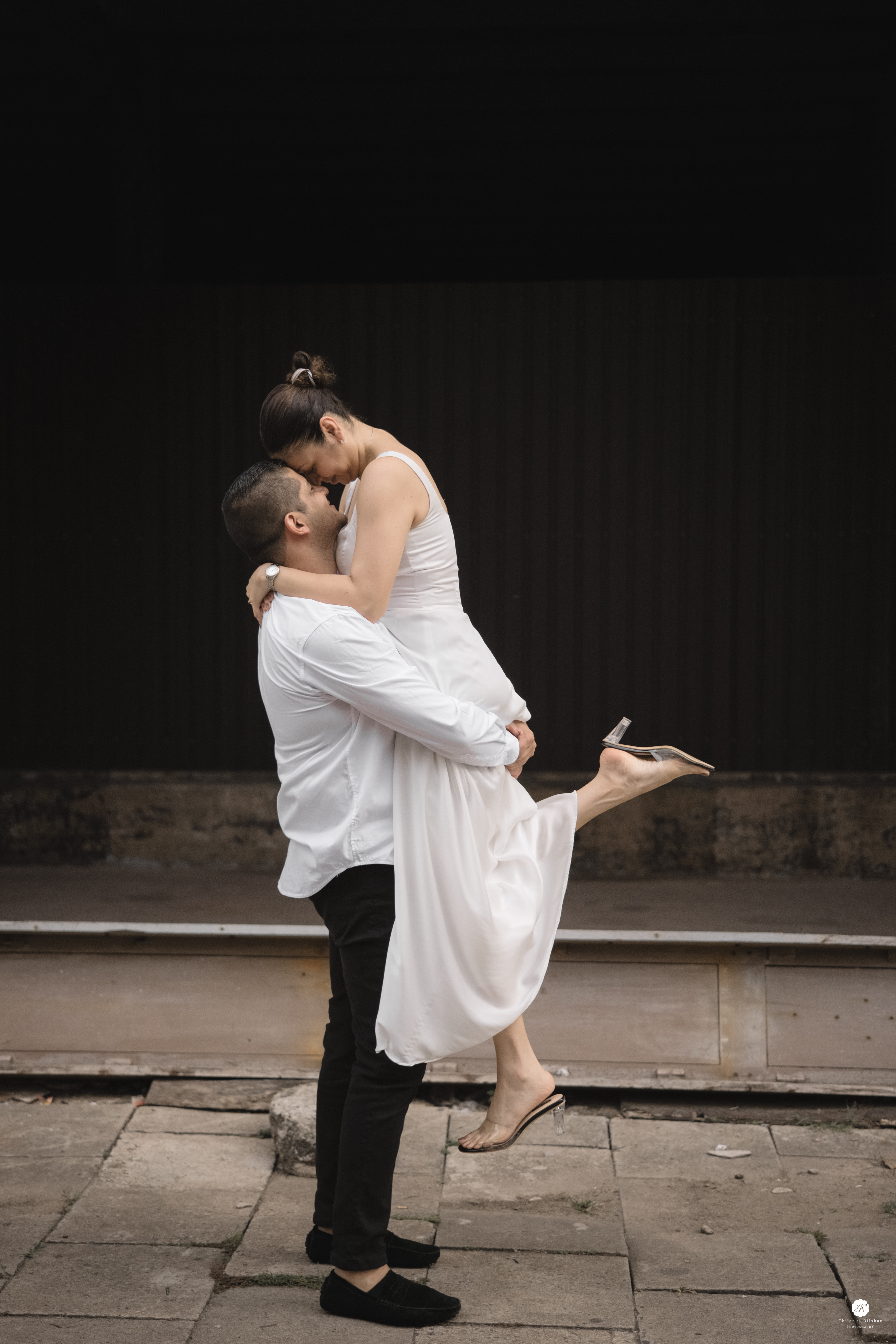 Cinematic wedding frame